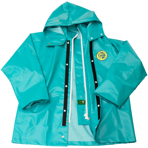 ミツウマ シーハリヤ― エメラルドグリーン 襟付きパーカー