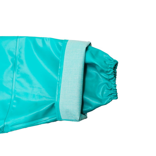 ミツウマ シーハリヤ― エメラルドグリーン 襟付きパーカー