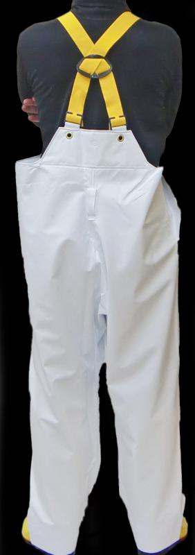 白い 胸付ズボン マリンメイト ホワイト サロペット