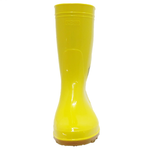 黄色 長靴 グロッシー GY-100(N) 耐油 イエロー