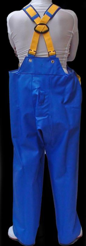水産合羽 タフブルー BLUE 0.6mm クラフテル 胸付ズボン