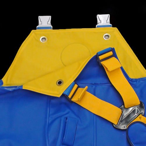 水産合羽 タフブルー BLUE 0.6mm クラフテル 胸付ズボン