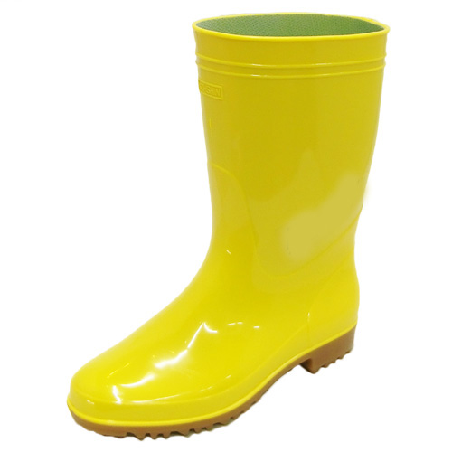 黄色 長靴 グロッシー GY-100(N) 耐油 イエロー